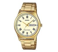 Casio Analog Men's Champagne Dial Stainless Steel Day Date Watch MTP-V006G-9BUDF