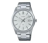 Casio Men Watch Analog Date Display White Dial Stainless Steel Band MTP-VD03D-7AUDF, Silver, bracelet, Silver, casual