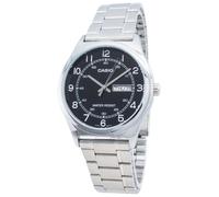 Casio Analog Quartz 30M Steel Black Dial Dress Elegant MTP-V006D-1B2 Men's Watch