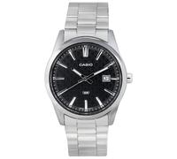 Casio Analog Quartz Casual Steel Black Dial 50M MTP-VD03D-1A Men's Watch