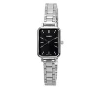 Casio Analog Stainless Steel Black Dial Quartz LTP-V009D-1E Womens Ladies Watch