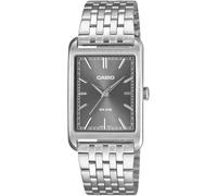 Casio Analog Watch MTP-B215D-7AV, Silver, Rectangular Dial, Stainless Steel Bracelet, 50M Water Resistant