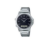 Casio Analogue Black Dial Men's Watch, black, Classic