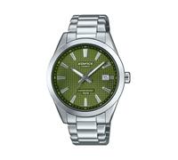 Casio Analogue Green Dial Stainless Steel Bracelet Watch