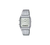 Casio Vintage Aq-230a-7amqyes Digital Clock Silver