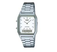Casio AQ-230A-7DMQYES Silver · Analog + Digital · Retro Vintage Unisex