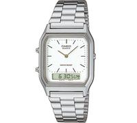 Casio AQ-230A-7DMQYES Vintage 30mm Multifunction Quartz Unisex White Silver 3...