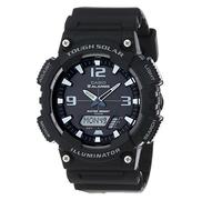 Casio AQ-S810W-1AVDF - Watch (Wristwatch, Silicone, Black, White, Silicone, Black, Round), Black/White, Strip
