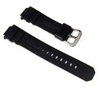 Casio Genuine Replacement Watch Strap 10273059 Watch AWG-M100F-1BD, AW-590-1AW + Other Models, Black, Strap, Black, Strap