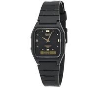 Casio #AW48HE-1AV Men's Black Resin Band Analog Digital Dual Time Zone Watch