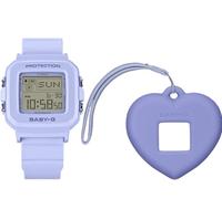 Casio Baby-G BGD-10KH-2B Digital Purple Watch with Heart-Shaped Accessory