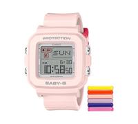 Casio Baby-G +Plus Digital Watch BGD10L, Pink, Custom, Contemporary, Casual