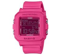Casio BGD10K-4 Women's Automatic Digital Watch with Resin Strap, Pink