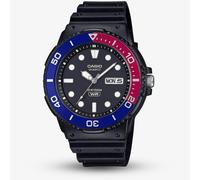 Casio Black Classic Blue & Red Bezel Watch MRW-230H-1E2VEF