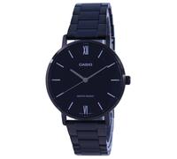 Casio Black Dial Stainless Steel Analog MTP-VT01B-1B Dress Men's Watch