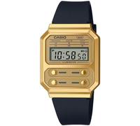 Casio Black Unisexs Digital Watch Casio Collection Vintage A100WEFG-9AEF