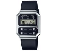 Casio Black Unisexs Digital Watch Casio Collection Vintage A100WEL-1AEF