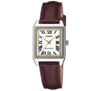 Womens Wristwatch CASIO LTP-B150L-7B2EF Leather Brown White Vintage