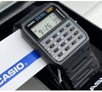 CASIO CA-53W-1Z CALCULATOR MENS BLACK DIGITAL ANALOGUE GREY DIAL RETRO WATCH