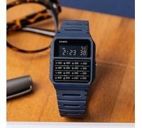Casio CA-53WF-2B Blue Calculator Digital Watch, Dual Time, Vintage Casio, Unisex