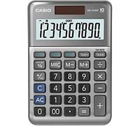 Casio Calculator MS-100FM 10 Digit Display Grey