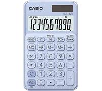 CASIO Calculator SL-310UC, 10 Digits, Trendy Colours, Tax Calculation, Thousands Subdivision, Solar/Battery Operated, Light Blue