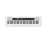 Casio Casiotone, 61-Key Portable Keyboard with USB, White (CT-S200WE) | 400 tones, 77 rhythms; LCD display, dance music mode; USB-MIDI; includes AC adapter & music rest