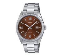 Casio Casual 44mm Brown Unisex Ion Plated Analogue Watch MTP-1302DD-5AVDF