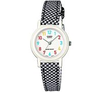 Casio Children's Quartz Watch with White Dial Analogue Display and Black Strap LQ-139LB-1BER