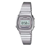 Casio Chrome Coloured Stainless Steel Bracelet Watch