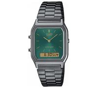 Casio Classic Dual Display Green Dial Bracelet Watch