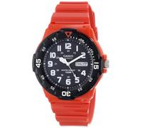Casio Classic Men's Watch, Ana w/ BLK Bezel & Dial_Red Band #MRW200HC-4BVCF