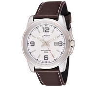 Casio Classic Men's Watch with White Dial and Leather Strap [MTP-1314L-7AVDF]