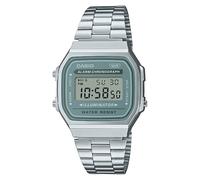 Casio Collection A168WA-3AYES Green Digital Dial Bracelet Watch
