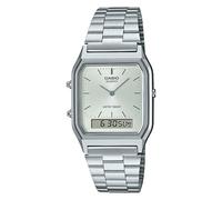 Casio Vintage Aq-230a-7amqyes Digital Clock Silver