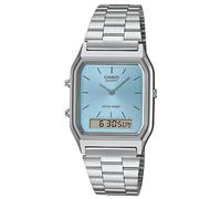 Casio Collection Edgy Watch Ana-Digi Steel/Light Blue AQ-230A-2A1MQYES