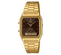 Casio Collection Edgy Wrist Watch Ana-Digi Gold Coloured/Brown AQ-230GA-5AMQYES