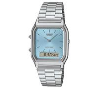 Casio Collection Edgy Wrist Watch Ana-Digi Steel / Light Blue AQ-230A-2A1MQYES