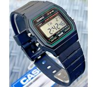 CASIO COLLECTION F-91W-3DG UNISEX BLACK DIGITAL RETRO GREEN TRIM DIAL WATCH NEW
