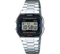 Casio Collection Ladies Quartz Watch A163WA-1QES Digital Silver Steel Strap 30M