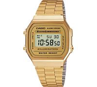 Casio Collection Ladies Quartz Watch A168WG-9EF Digital Gold Steel Strap 30M