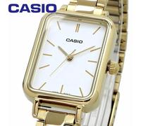 CASIO Collection LTP-V009G-7E Women's Elegant Gold Watch with White Dial