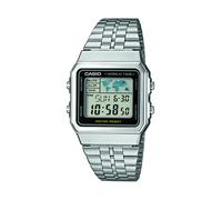 Casio Men's Stainless Steel Digital Bracelet Watch A500WEA-1EF Silver