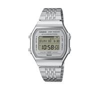 Casio Collection Mens Digital Watch with Silver Dial and Silver Strap ABL-100WE-7AEF