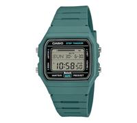 Casio Collection Mens Digital Watch with Teal Dial and Teal Strap F-B100W-3AEF