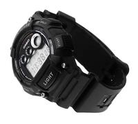 Casio Men's Vibration Alarm Black Resin Strap Watch