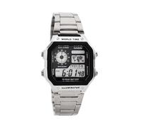 Casio Collection Mens Silver Watch AE-1200WHD-1AVEF Stainless Steel - One Size