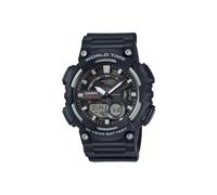 Casio Men's Dual Display Black Strap Watch Black