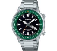 Casio Collection MTD-130D-1A3 Men's Casual Quartz Wrist Watch with Grey Stainless Steel Case Analogue Display