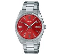 Casio Collection MTP-1302PD-4AVEF Red Dial Stainless Steel Bracelet Watch